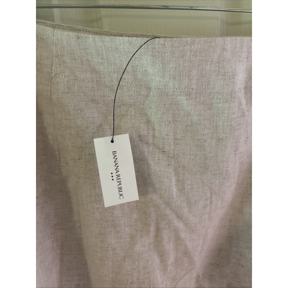 NEW Banana Republic Utility Cargo Mini Skirt Linen Blend Button Front Size 12 - Picture 4 of 8